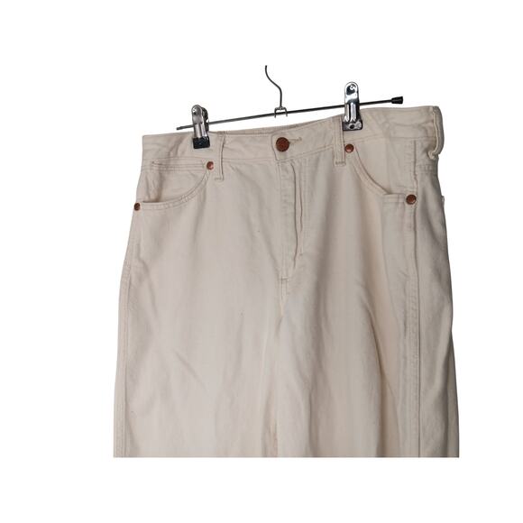 Wrangler Mid Rise Wide Leg Cream Jeans Size 29x32 Cotton Hemp - Picture 7 of 16